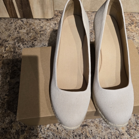 J.Crew Canvas Espadrille Wedges - Picture 6 of 7